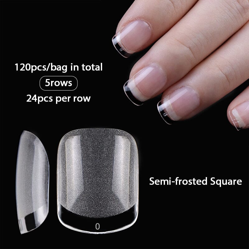 120pcs Almond Semi-frosted False Nail Tips - Image 9