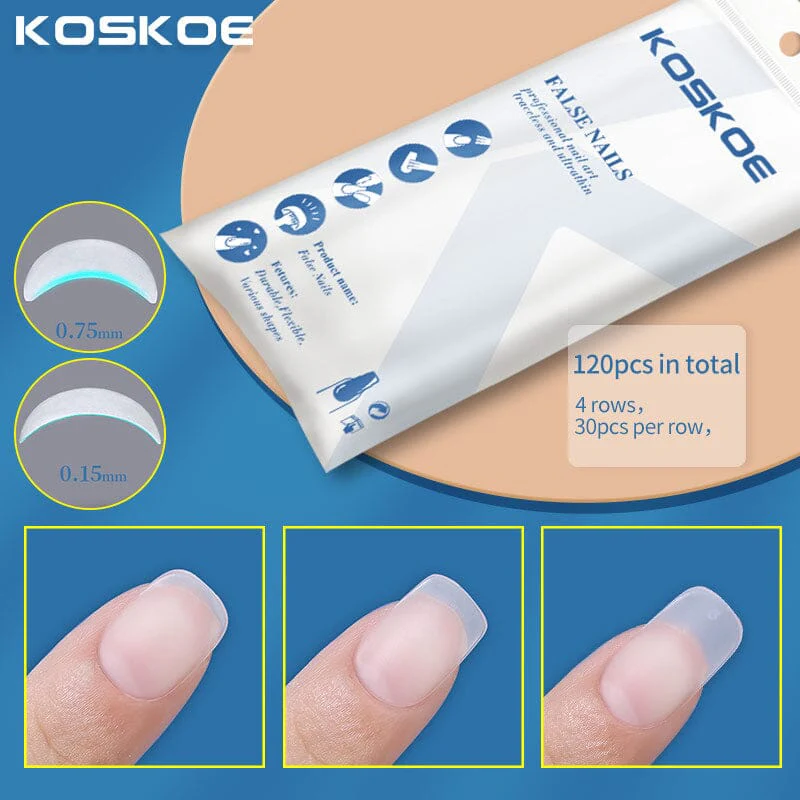 120pcs Full Cover Matte Soft Gel Tips False Nails - Image 15