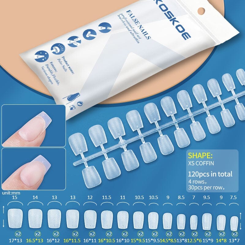 120pcs Full Cover Matte Soft Gel Tips False Nails - Image 20