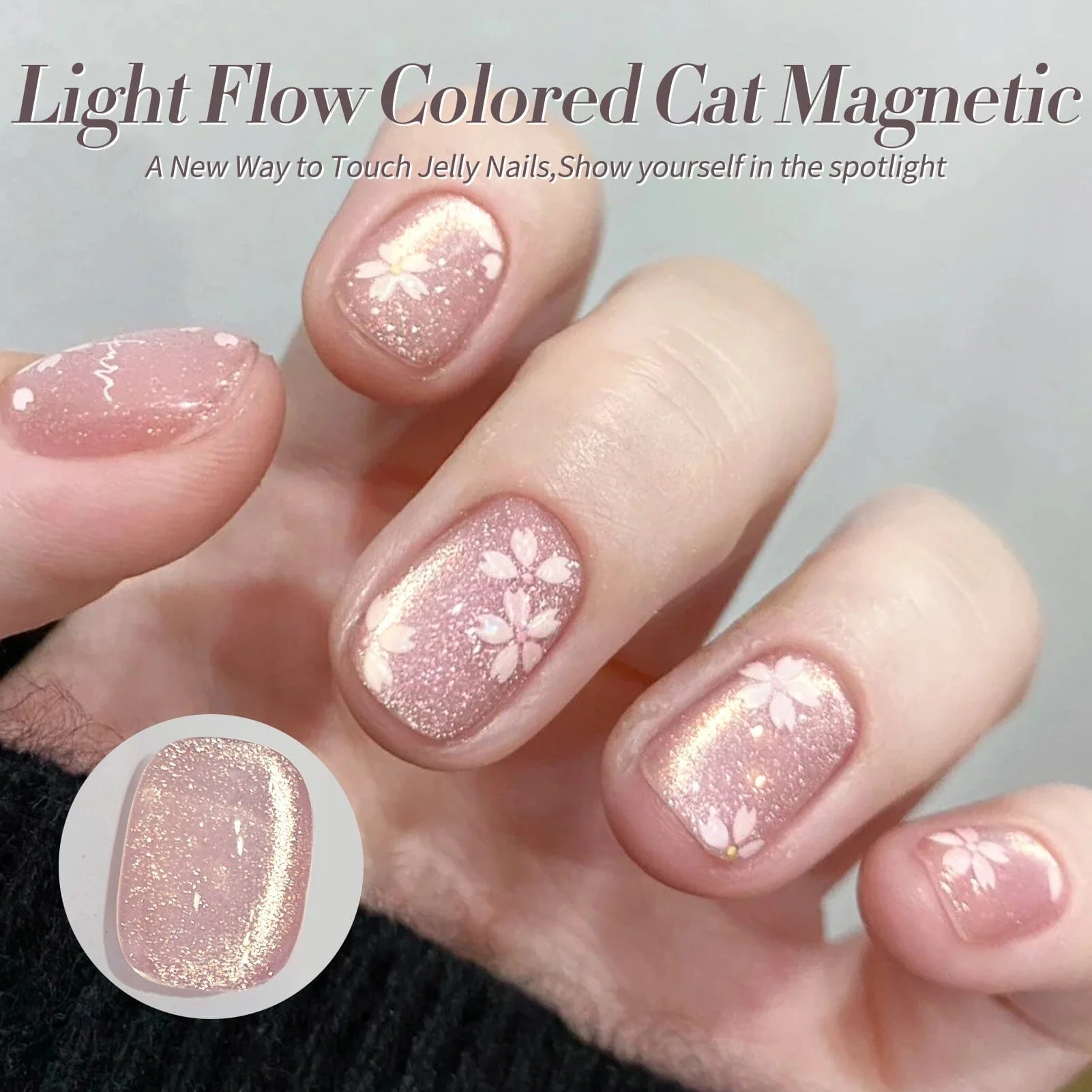 6 Colors Colored Cat Magnetic Gel M02 Light Flow 7ml - Image 6