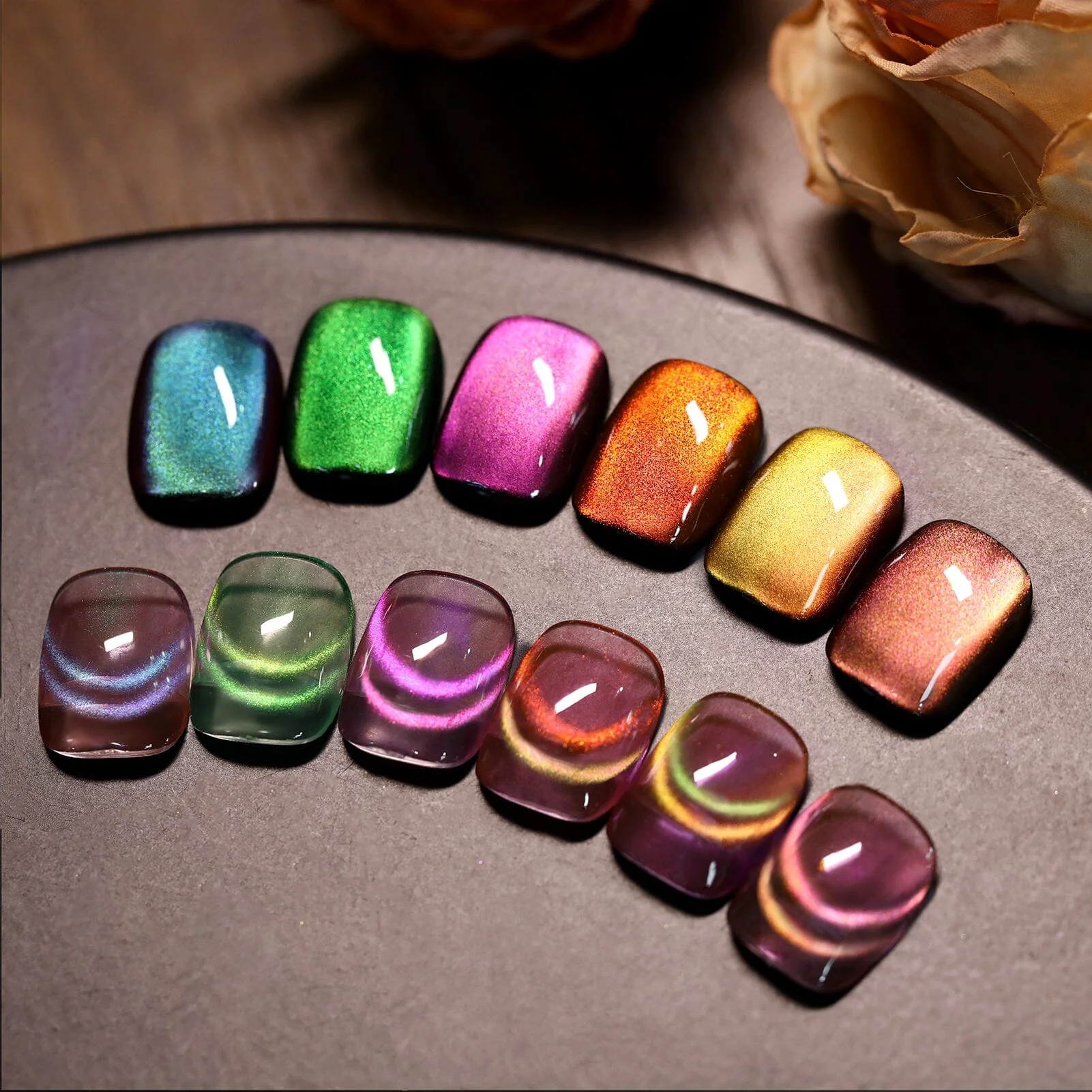6 Colors Colored Cat Magnetic Gel Polish Set M34 Firefly 7ml - Image 4