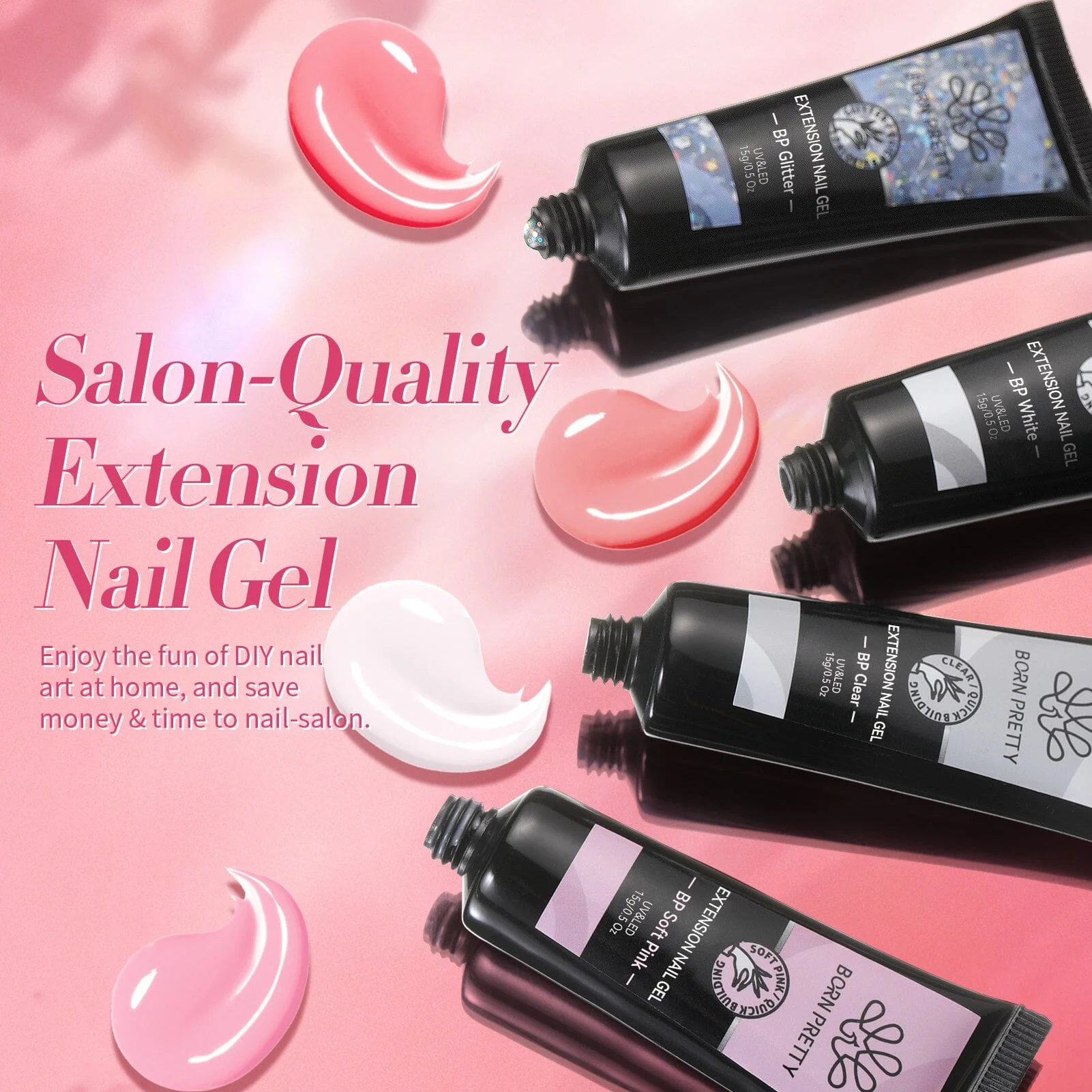 6 Colors Extension Nail Gel Starter Kit - Image 4