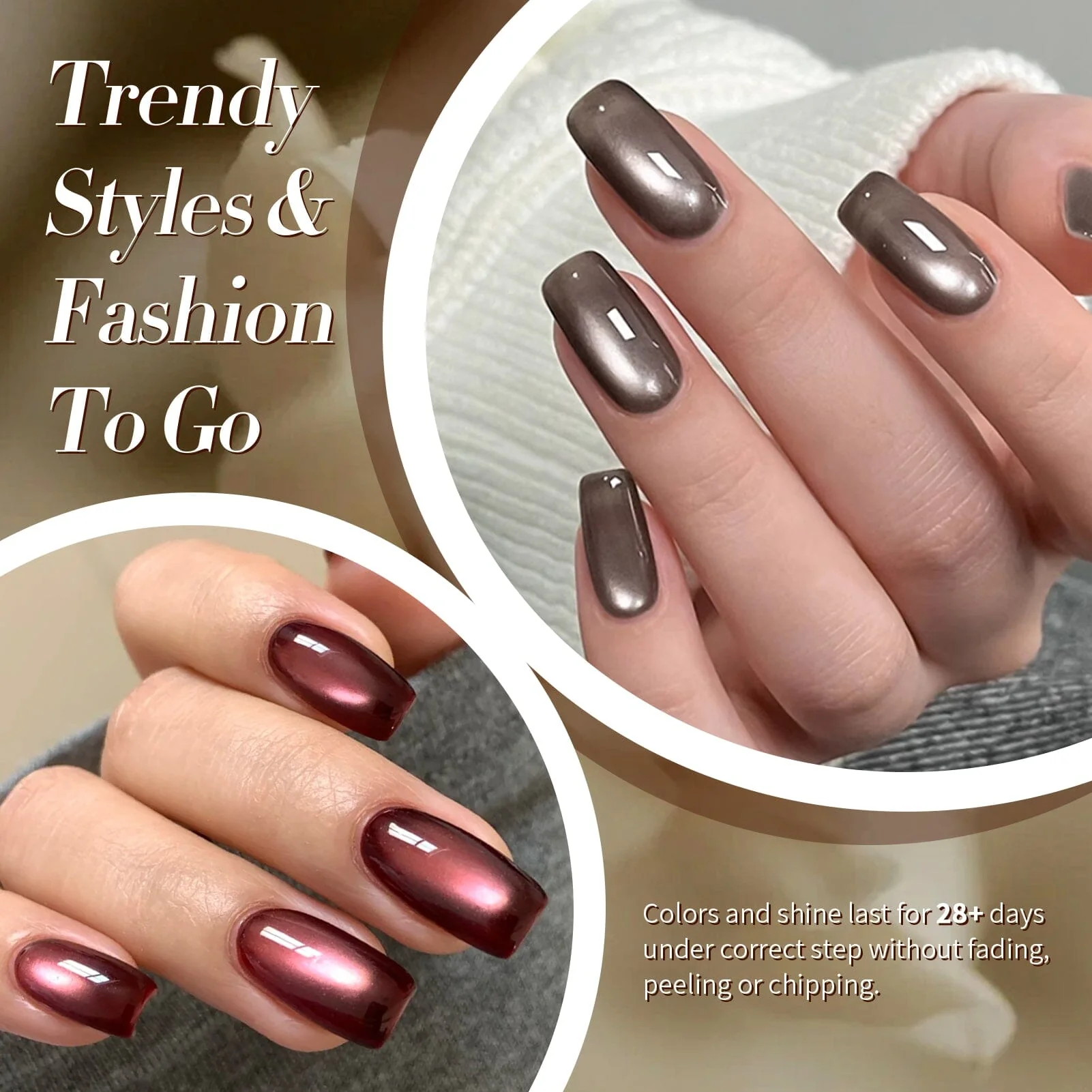 6 Colors Glass Cat Magnetic Gel M11 Obsidian Ode 7ml - Image 4