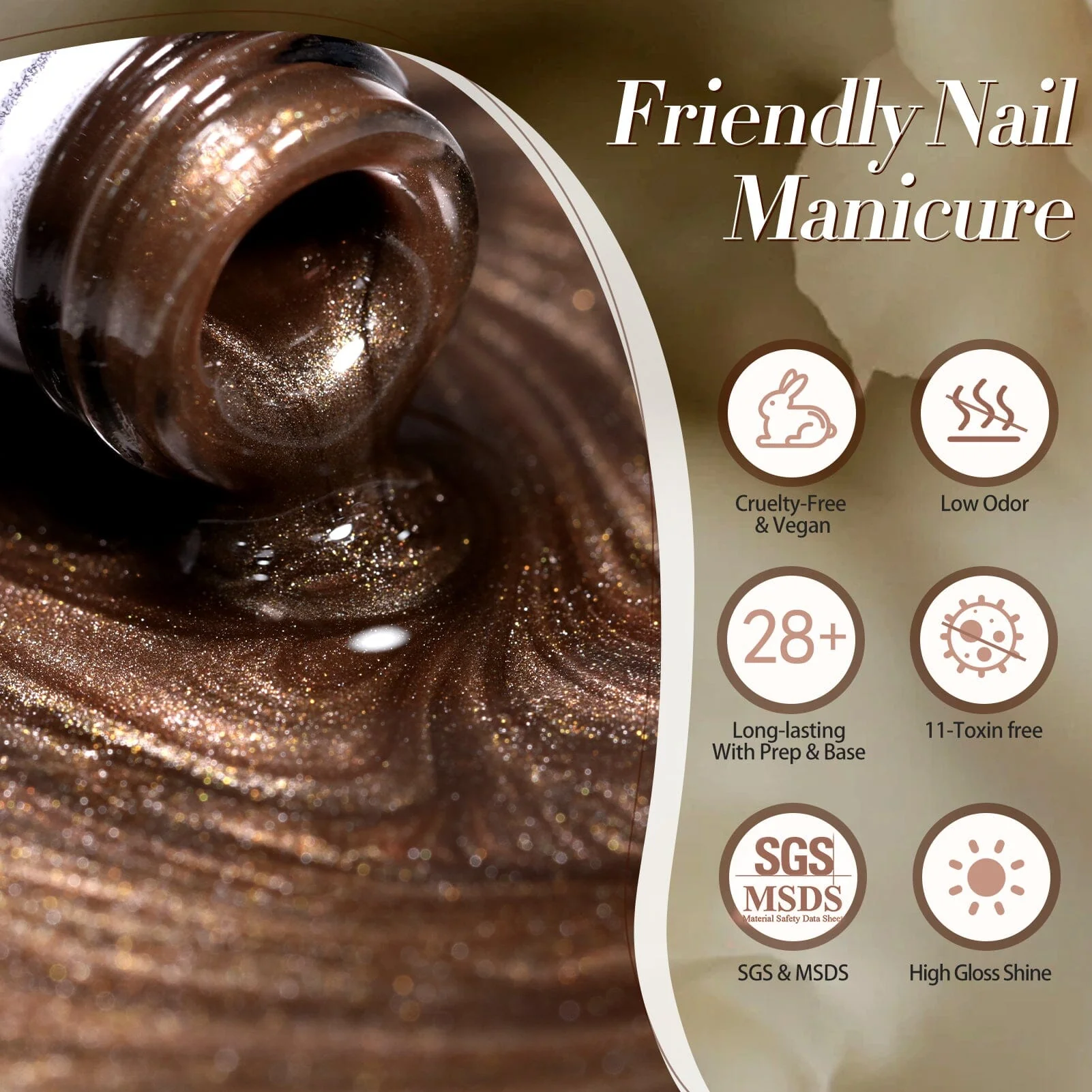 6 Colors Glass Cat Magnetic Gel M11 Obsidian Ode 7ml - Image 5