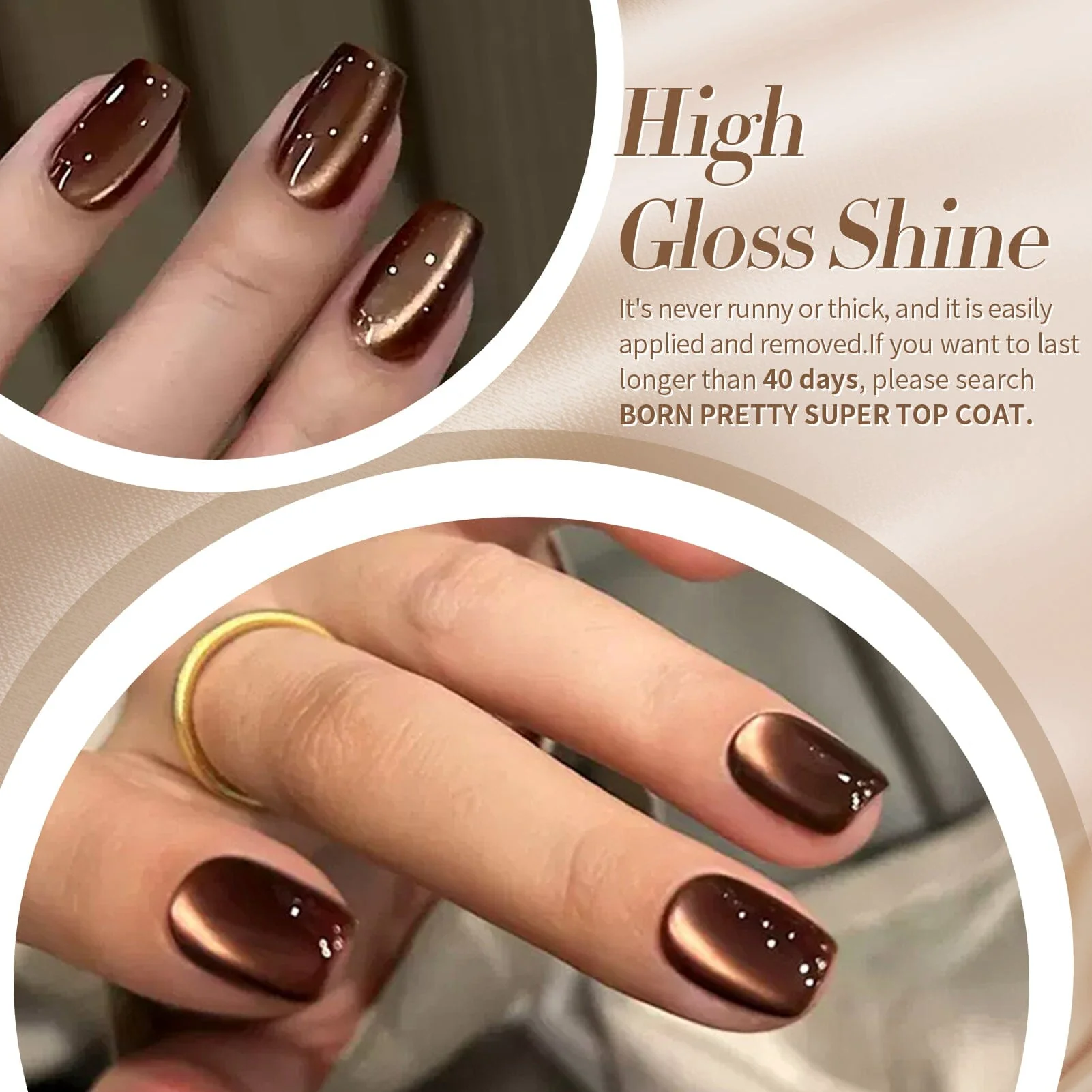 6 Colors Glass Cat Magnetic Gel M22 Dark Romance 7ml - Image 5