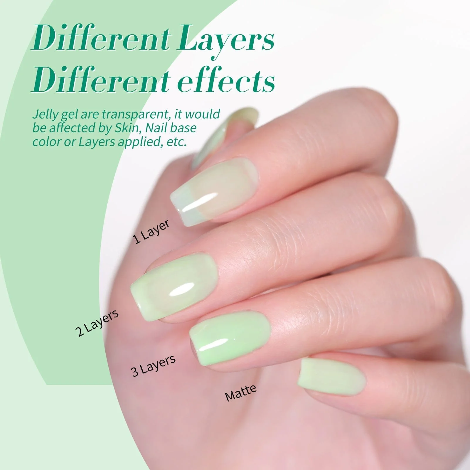 6 Colors Jelly Magnetic Gel J46 Fireflies Forest 7ml - Image 4