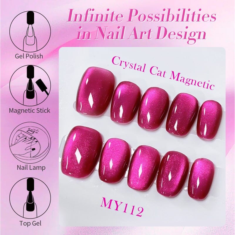 Cat Magnetic Gel MY112 Dark Plum Sauce 10ml - Image 7