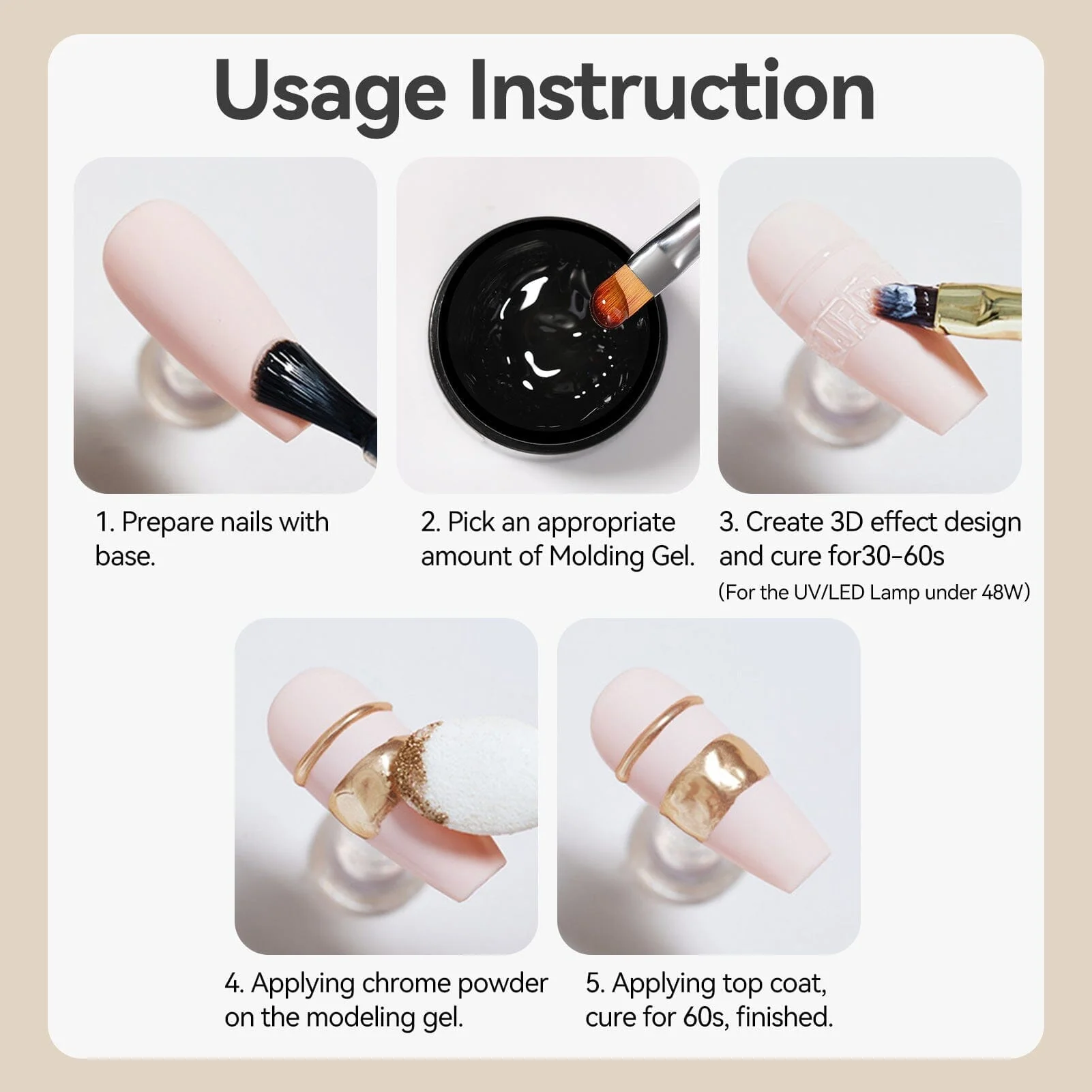 Clear Semi Solid Molding Gel Polish 5g - Image 9