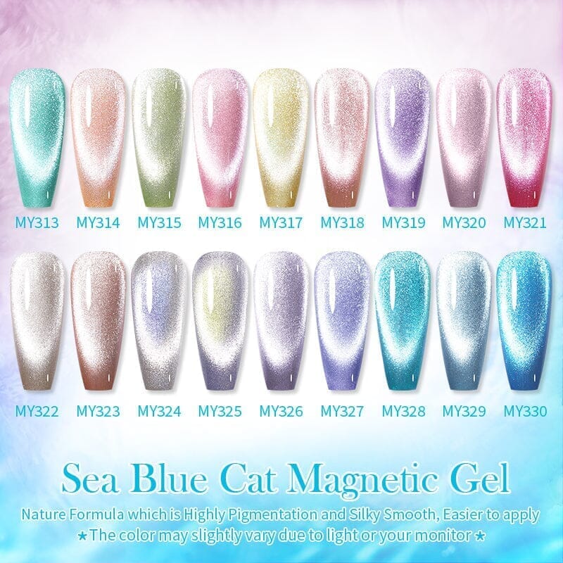 Crystal Cat Magnetic Gel Sea Blue Series 10ml - Image 4