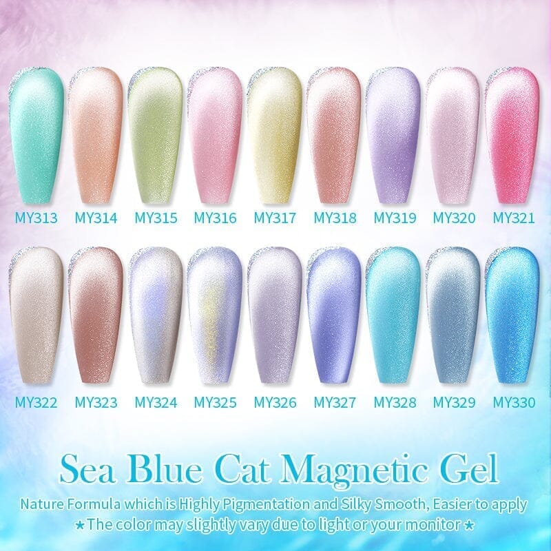 Crystal Cat Magnetic Gel Sea Blue Series 10ml - Image 5