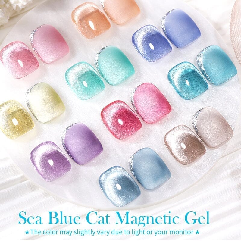 Crystal Cat Magnetic Gel Sea Blue Series 10ml - Image 6