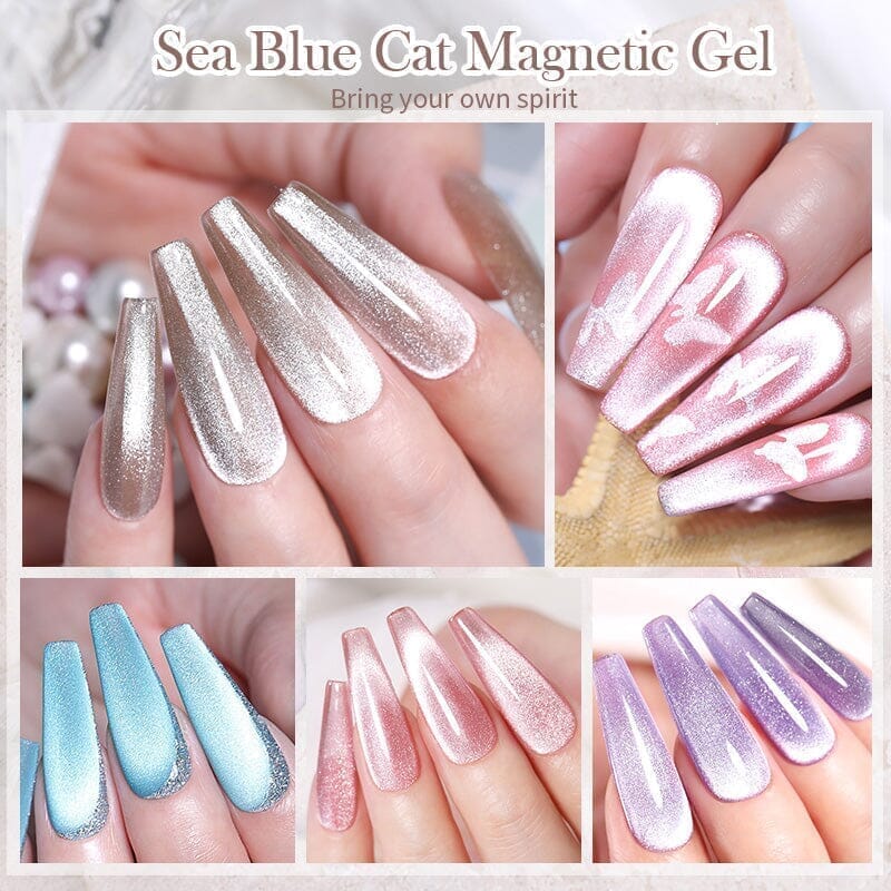 Crystal Cat Magnetic Gel Sea Blue Series 10ml - Image 13