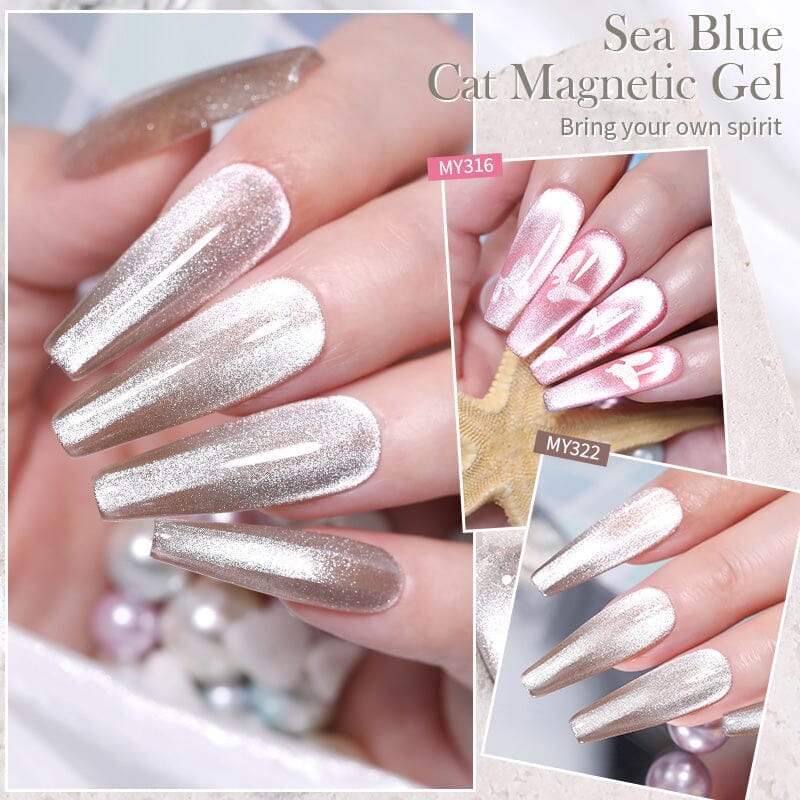Crystal Cat Magnetic Gel Sea Blue Series 10ml - Image 10