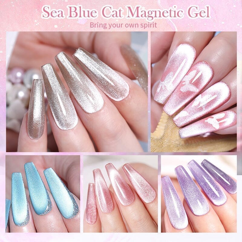 Crystal Cat Magnetic Gel Sea Blue Series 10ml - Image 16