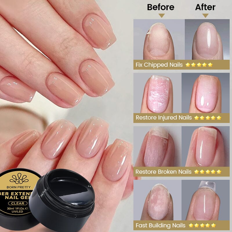 Fiber Glass Extension Nail Gel 30ml - Image 6