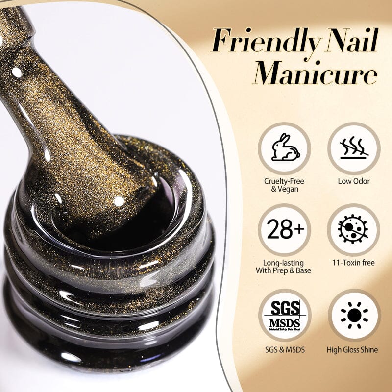 Glass Cat Magnetic Gel MY49 Crow 10ml - Image 8