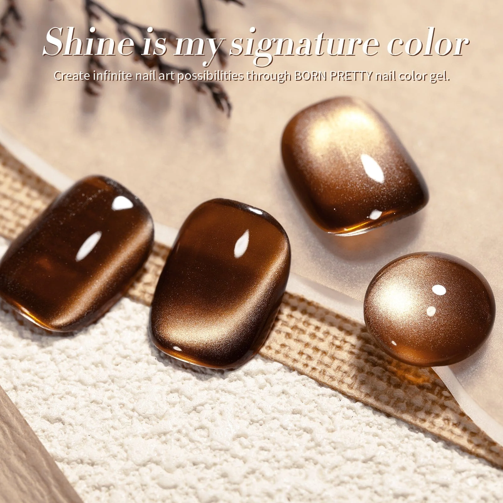 Glass Cat Magnetic Gel MY80 Dark Chocolate 15ml - Image 3