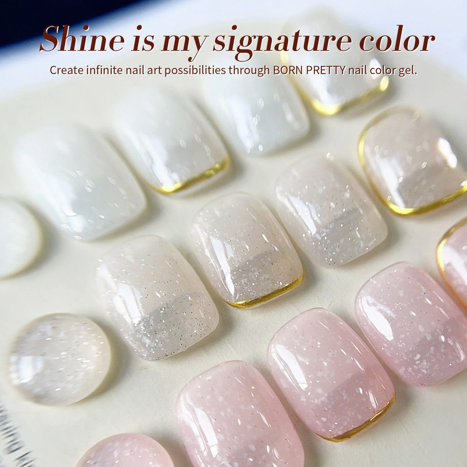 [FLASH SALE] Nude Snow Glitter Jelly Gel 15ml - Image 9