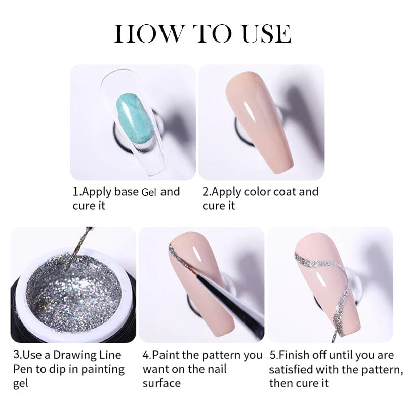 [FLASH SALE] Super Gold Sparkle Painting Gel 5ml - Image 11