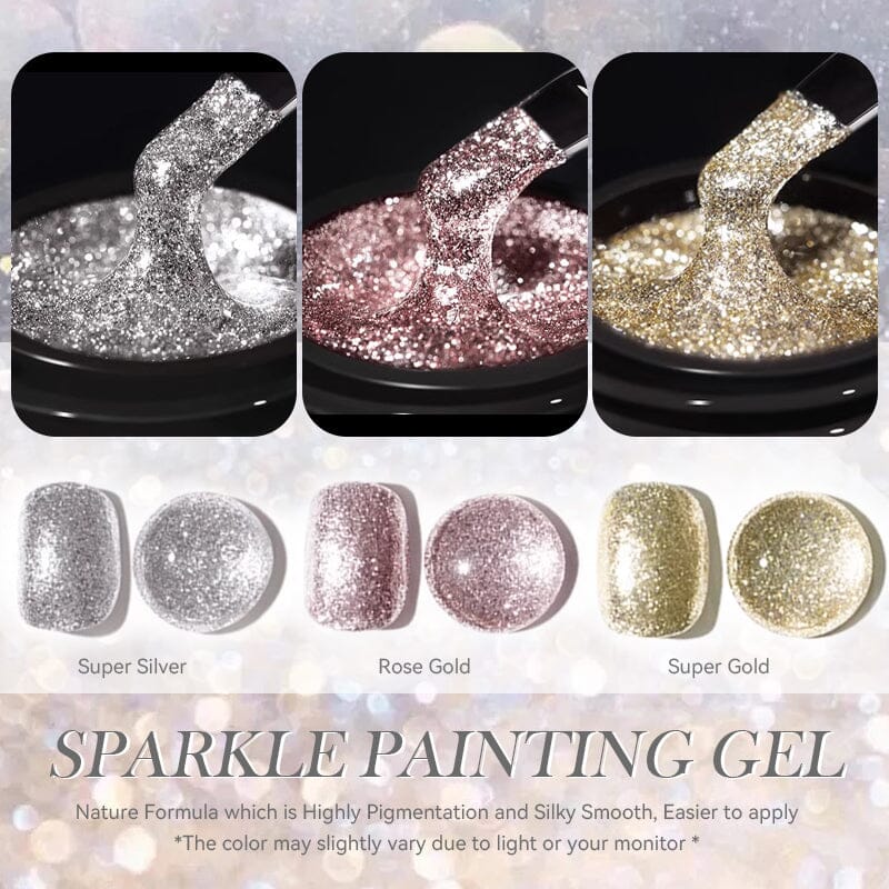[FLASH SALE] Super Gold Sparkle Painting Gel 5ml - Image 8