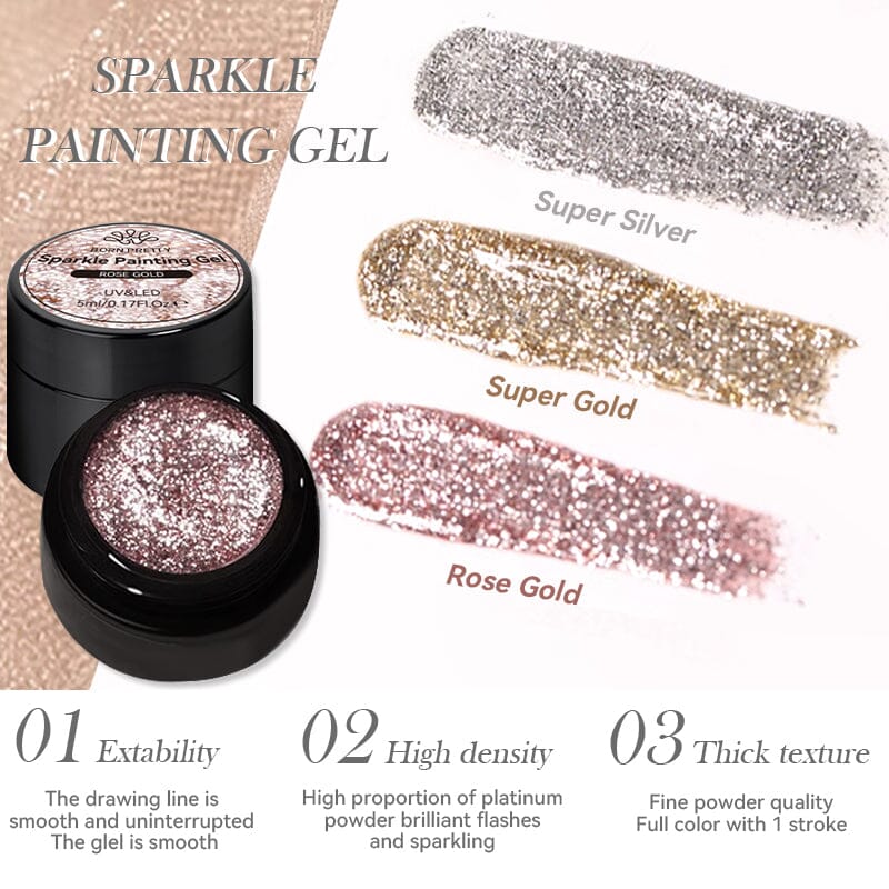 [FLASH SALE] Super Gold Sparkle Painting Gel 5ml - Image 9