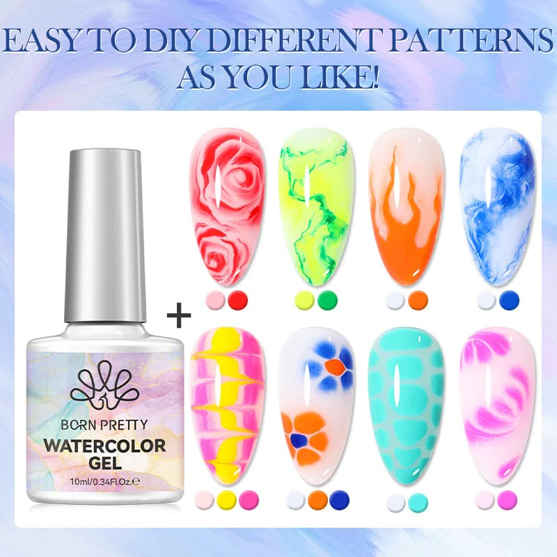 Watercolor Nail Gel 10ml - Image 3