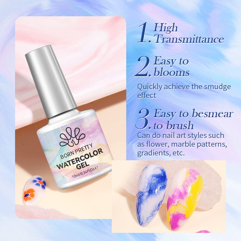 Watercolor Nail Gel 10ml - Image 6