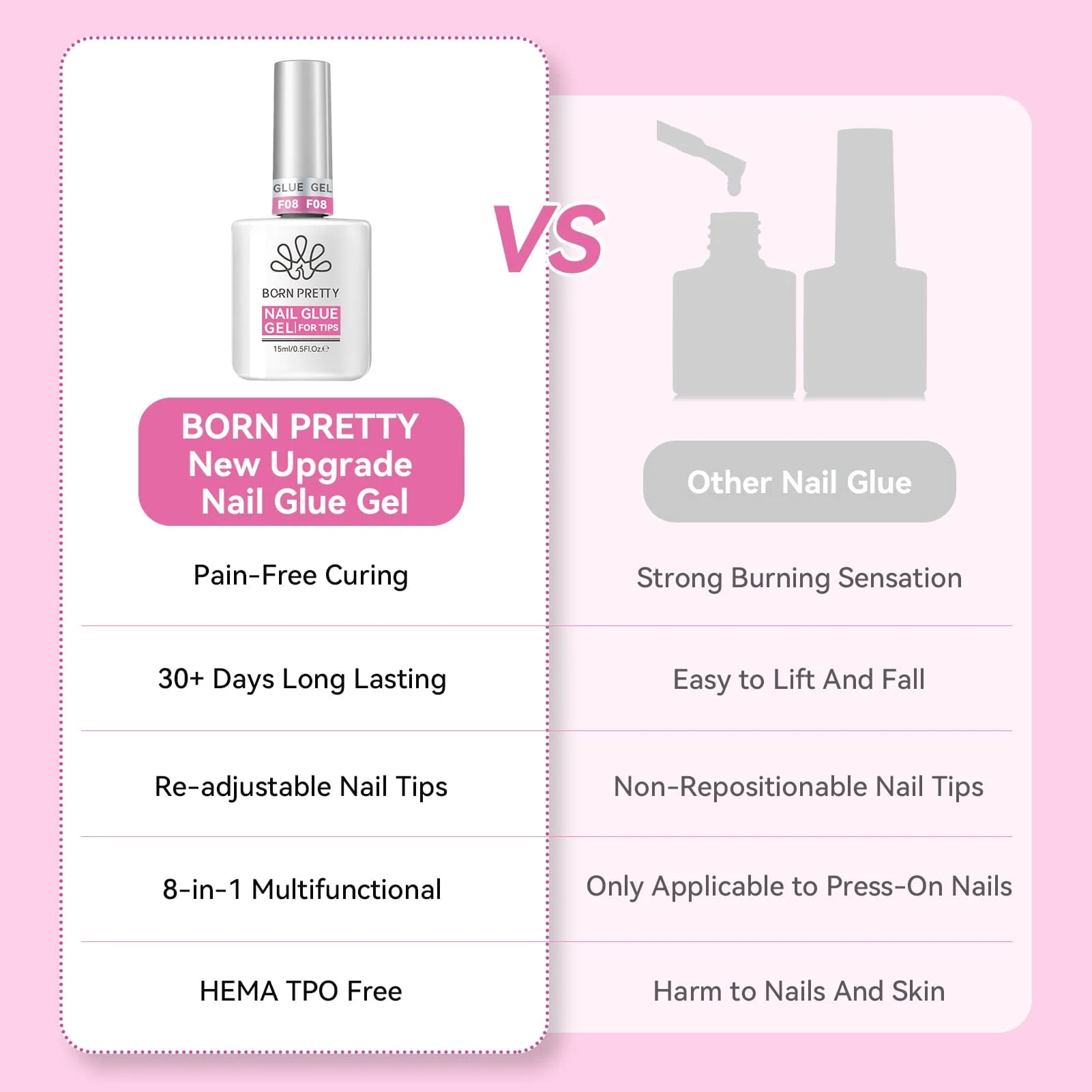 Nail Glue Gel for Tips 15ml - Image 11