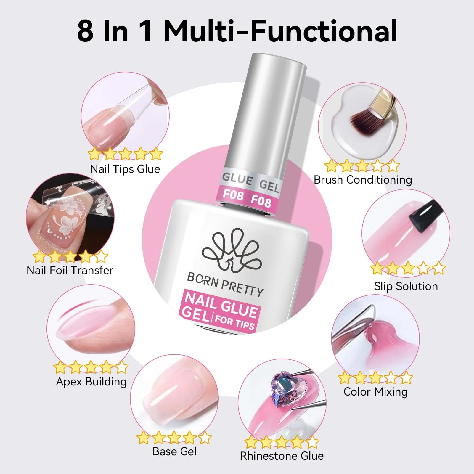 Nail Glue Gel for Tips 15ml - Image 5
