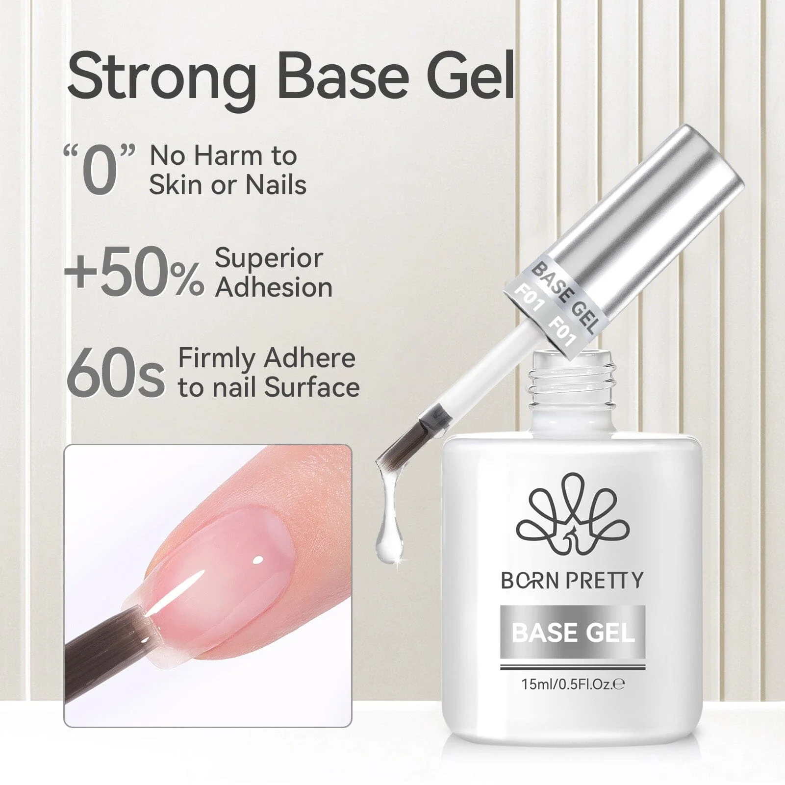 Base Gel & Super Top Coat Set 15ml - Image 4