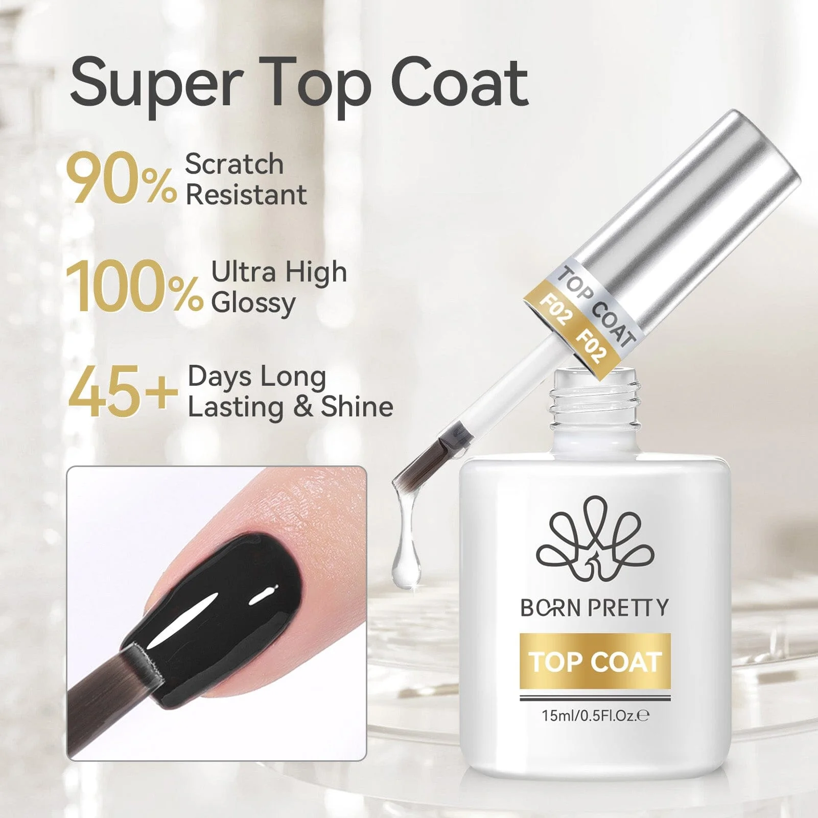 Base Gel & Super Top Coat Set 15ml - Image 7