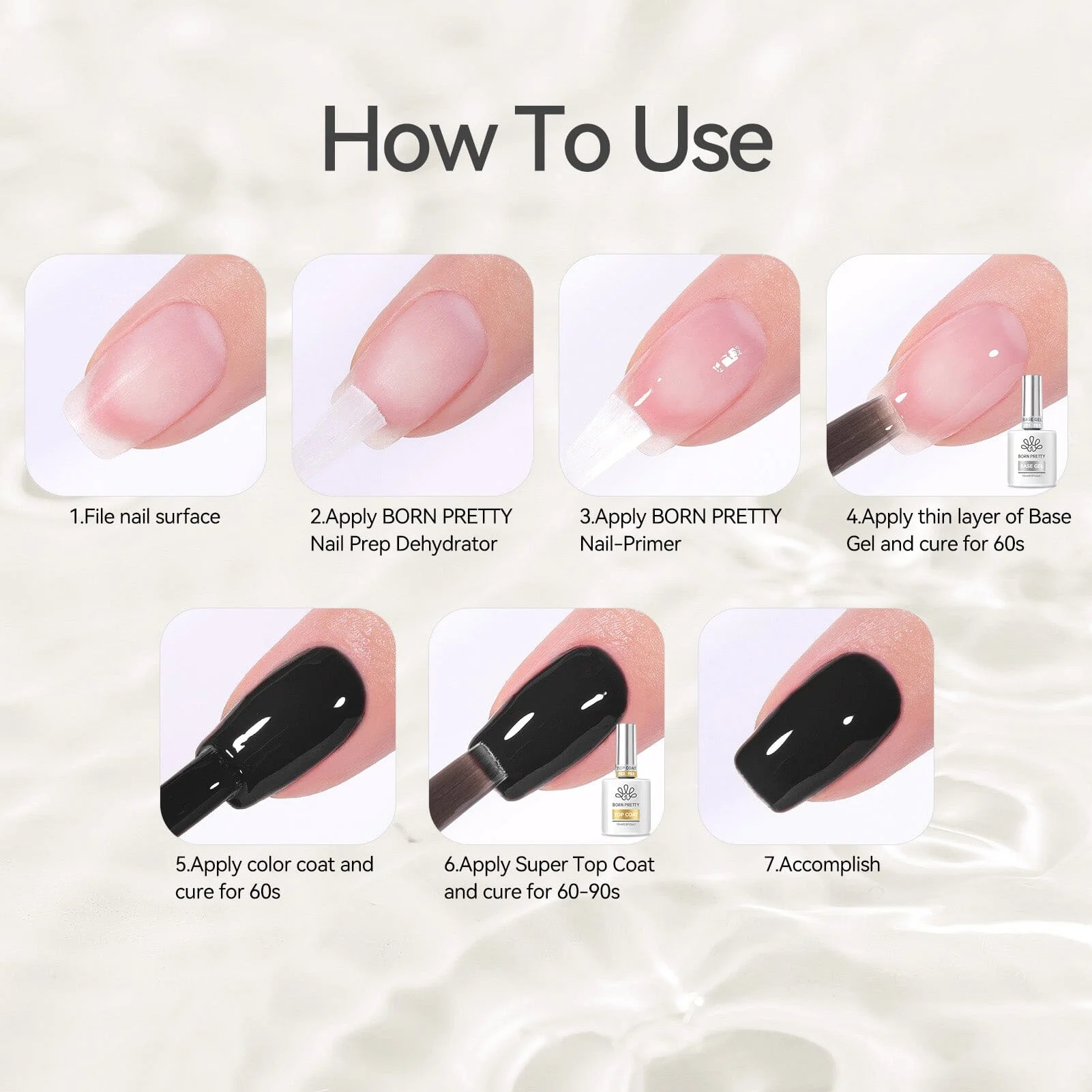 Base Gel & Super Top Coat Set 15ml - Image 6