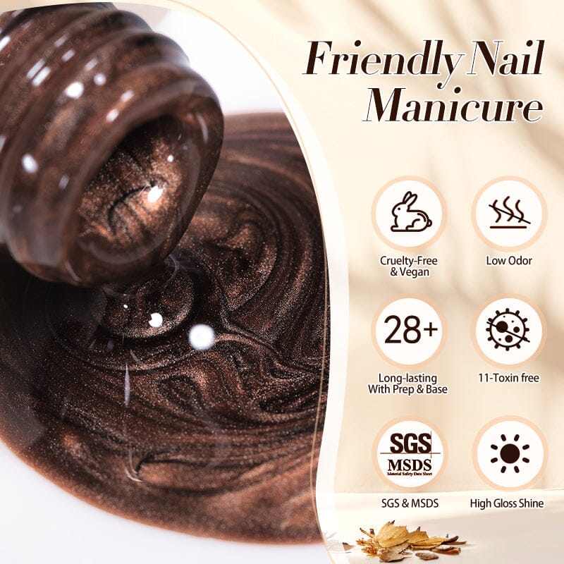 Glass Cat Magnetic Gel MY80 Dark Chocolate 10ml - Image 9