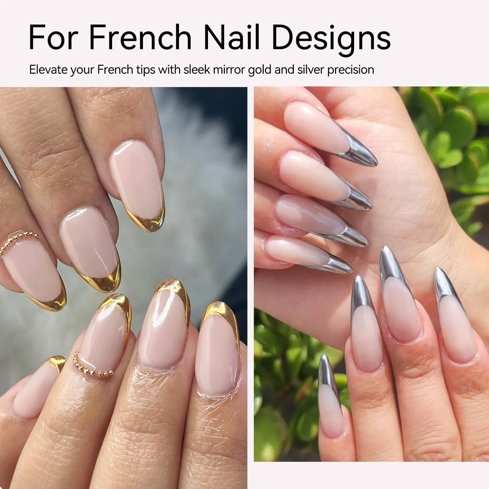 Gold & Silver Metallic Liner Gel 8ml - Image 4