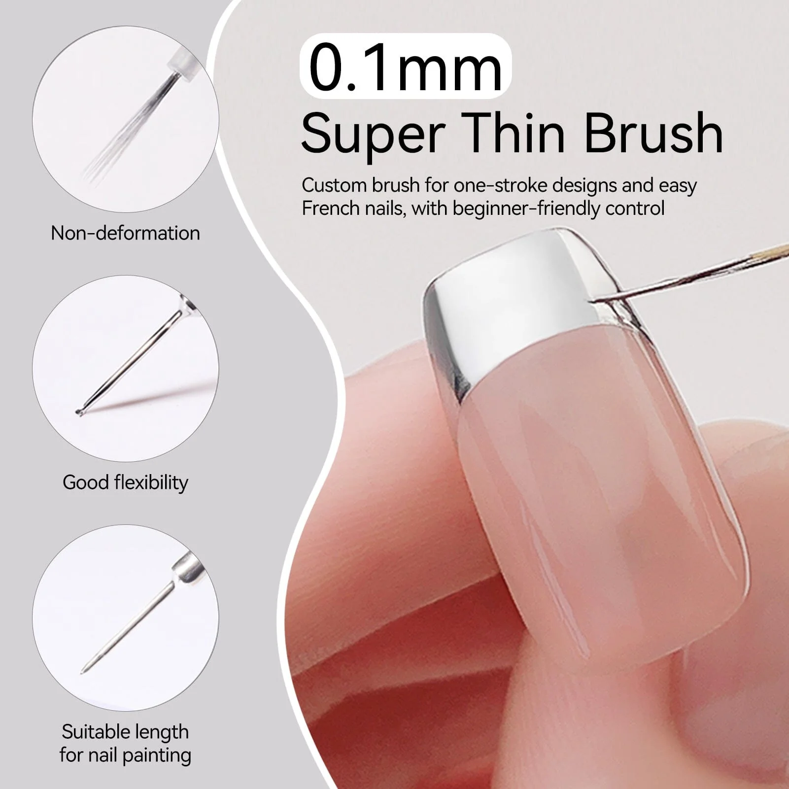 Gold & Silver Metallic Liner Gel 8ml - Image 6