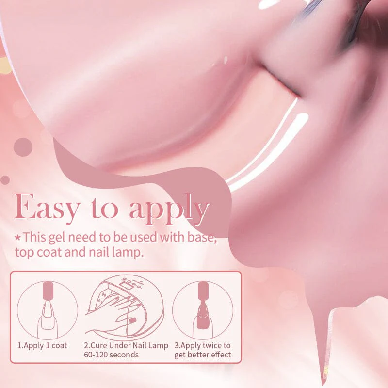 Nude Colors Jelly Gel Polish 10ml - Image 5