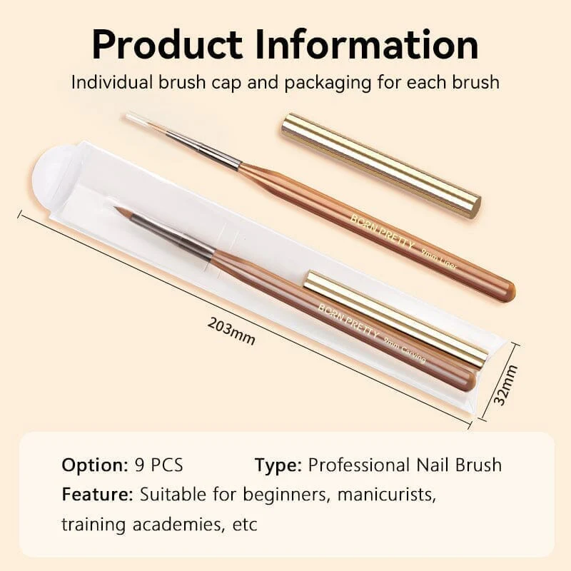 BORN PRETTY Nail Art Brush - Image 19