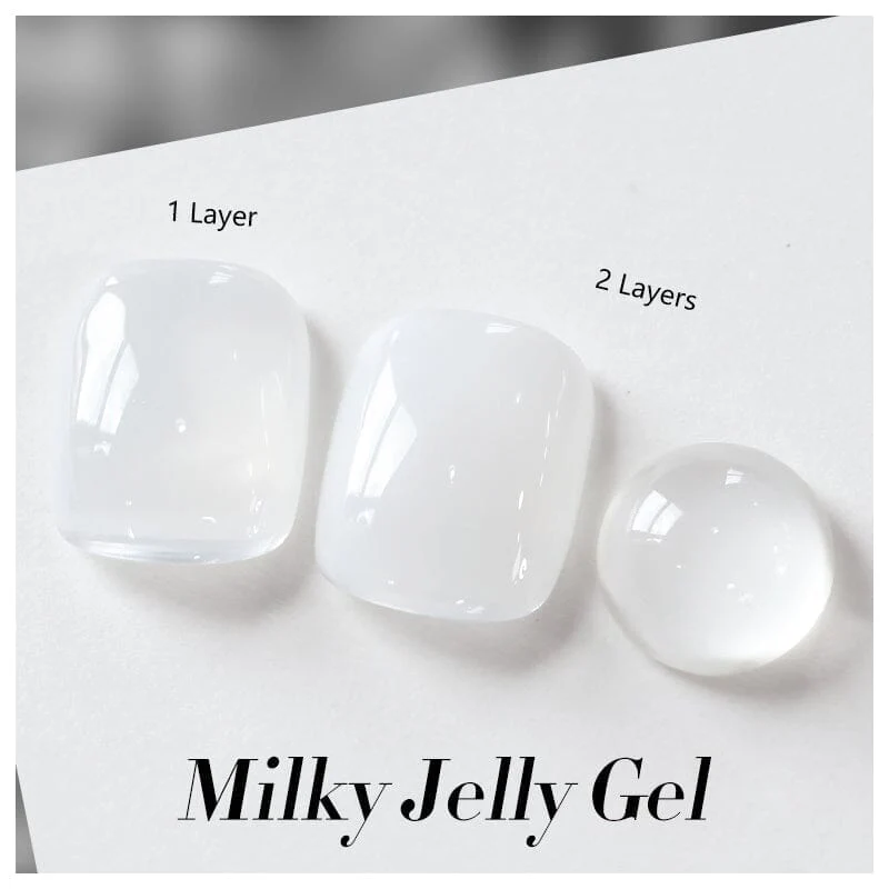 Milky White Jelly Gel 10ml - Image 6