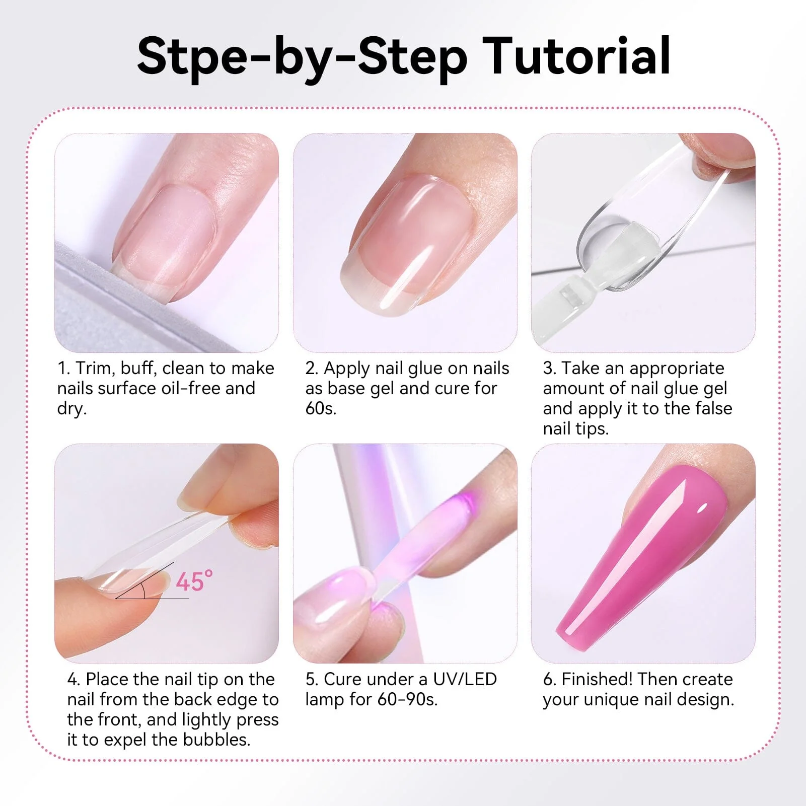 Nail Glue Gel for Tips 15ml - Image 9