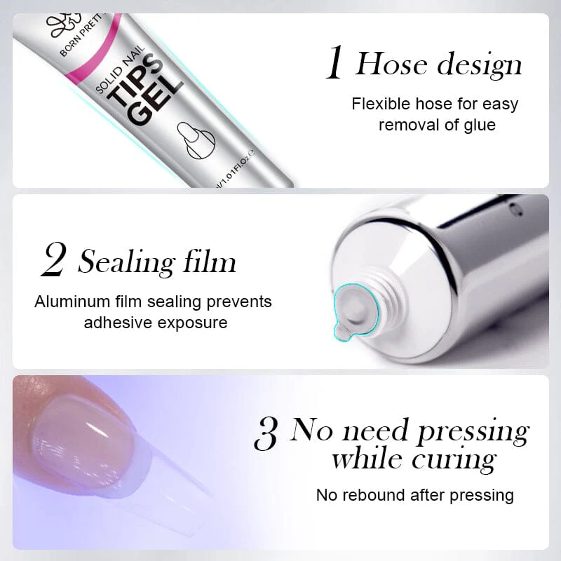 Solid Nail Tips Gel 30ml - Image 4
