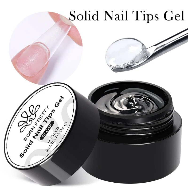 Solid Nail Tips Gel Clear 5ml - Image 22