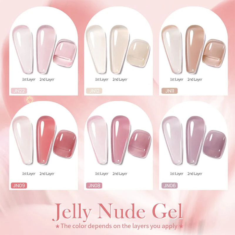 Nude Colors Jelly Gel Polish 10ml - Image 4