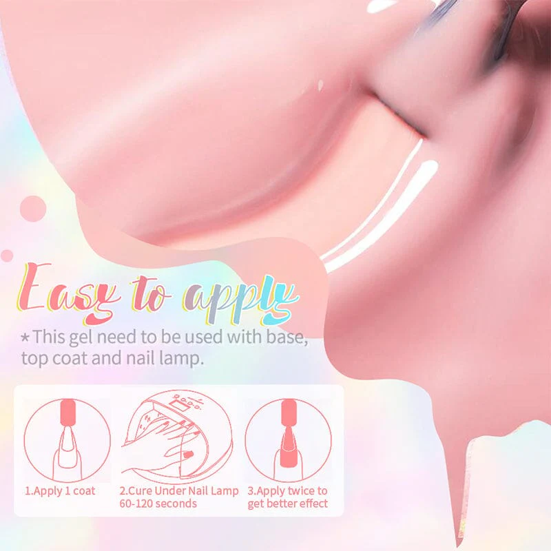 Pastel Jelly Nude Gel 10ml - Image 6