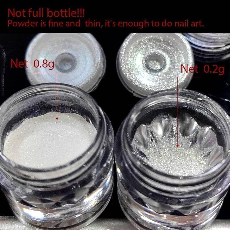 Pearlescent Chrome Powder #07 White - Image 11