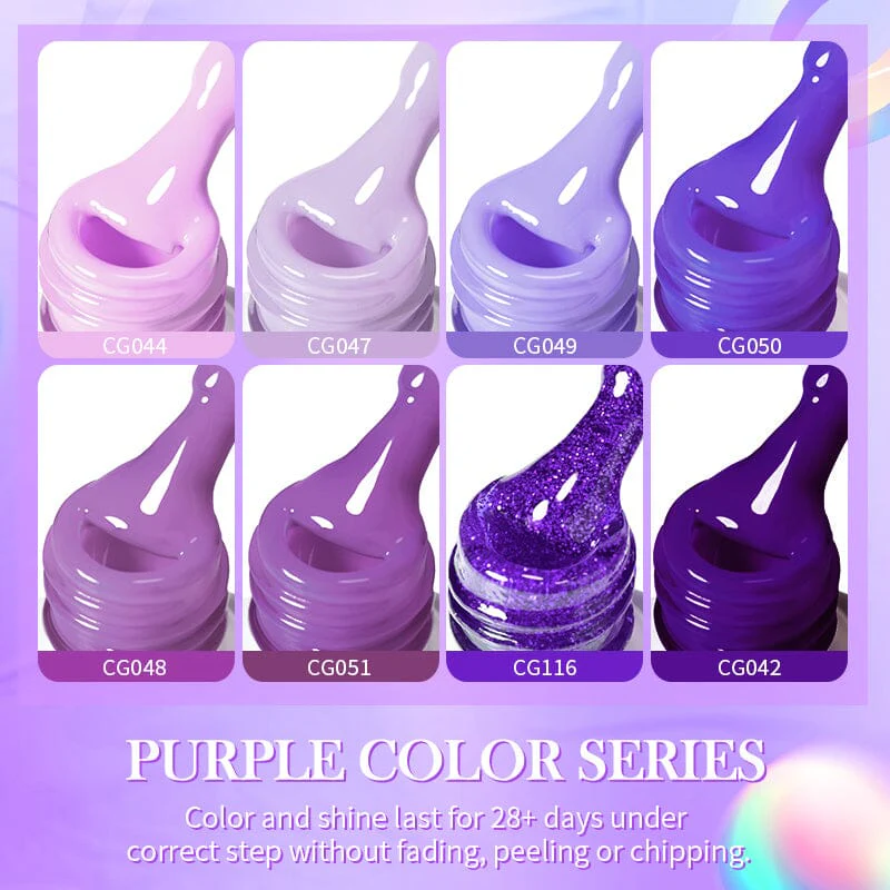 Purple Series Gel Polish 10ml - Image 6