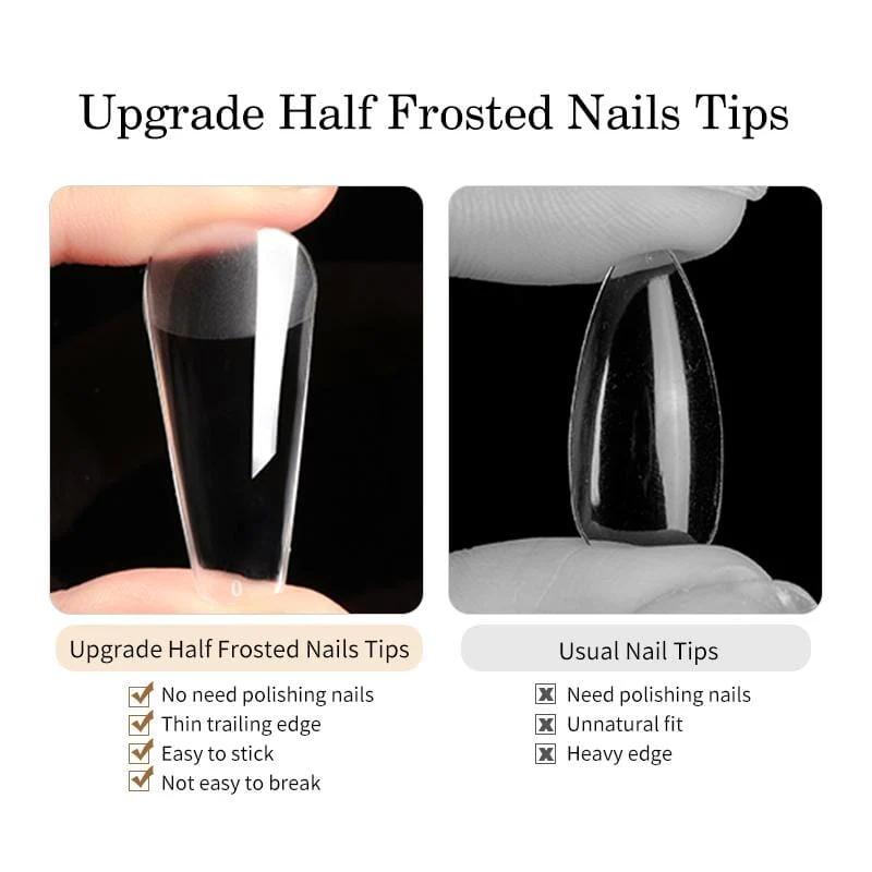 Solid Nail Tips Gel Clear 5ml - Image 17