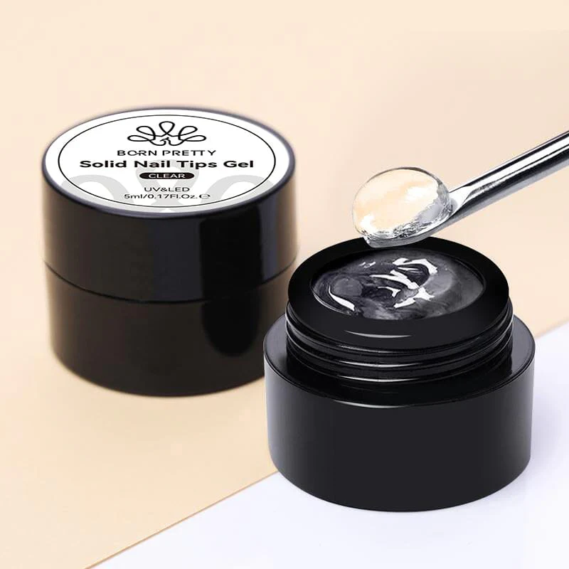 Solid Nail Tips Gel Clear 5ml - Image 20