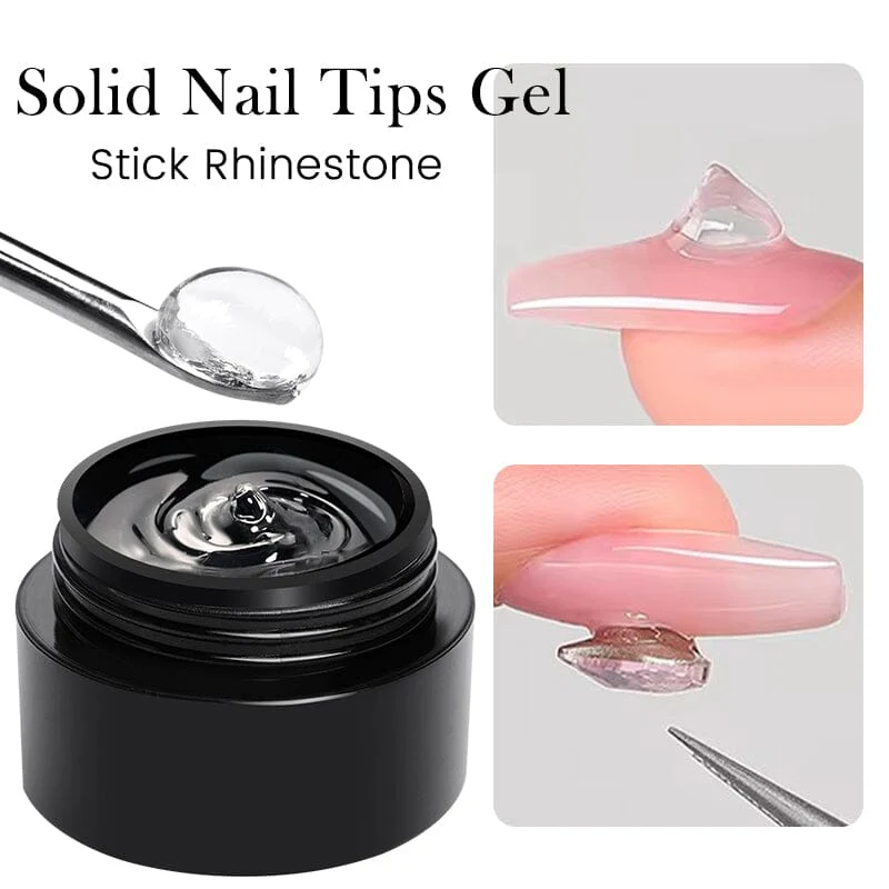 Solid Nail Tips Gel Clear 5ml - Image 4