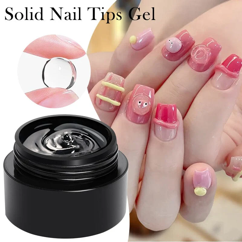 Solid Nail Tips Gel Clear 5ml - Image 7