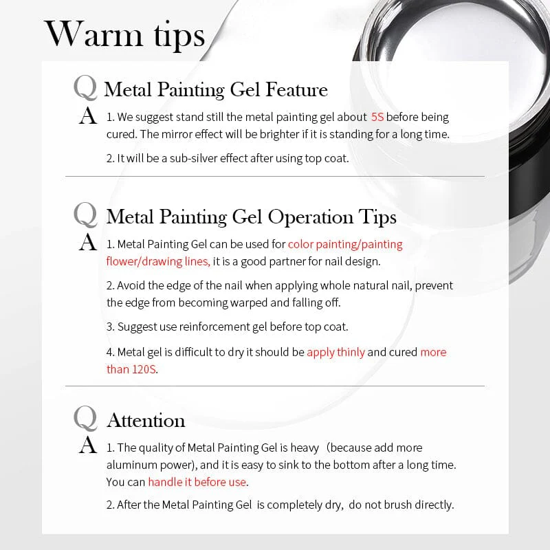 Super Shine Silver Metal Painting Gel - Image 10